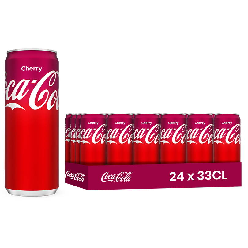 Coca Cola Cerise (EU) Pack 24 x 33CL – Soda Cerise Canettes