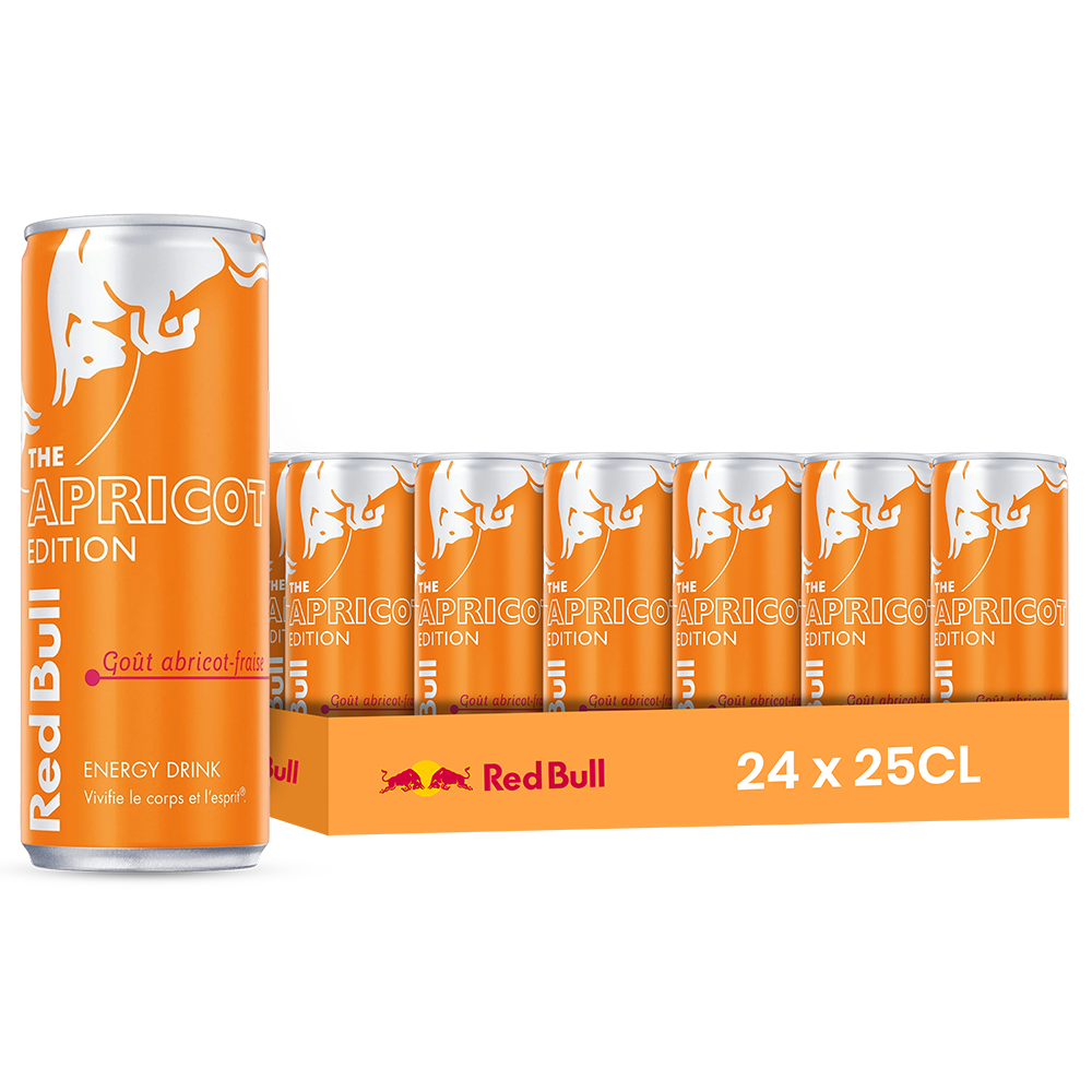 Red Bull Apricot Edition Pack 24 x 25CL – Édition Saveur Abricot