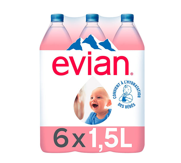 Eau Evian Pack De 6 x 1,5L