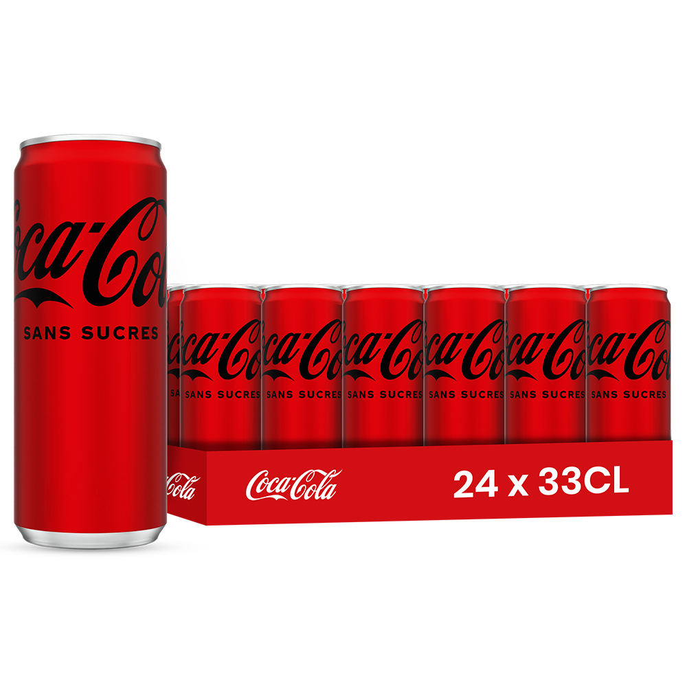 Coca Cola Sans Sucre (FR) Pack 24 x 33CL – Soda Light Sans Sucre