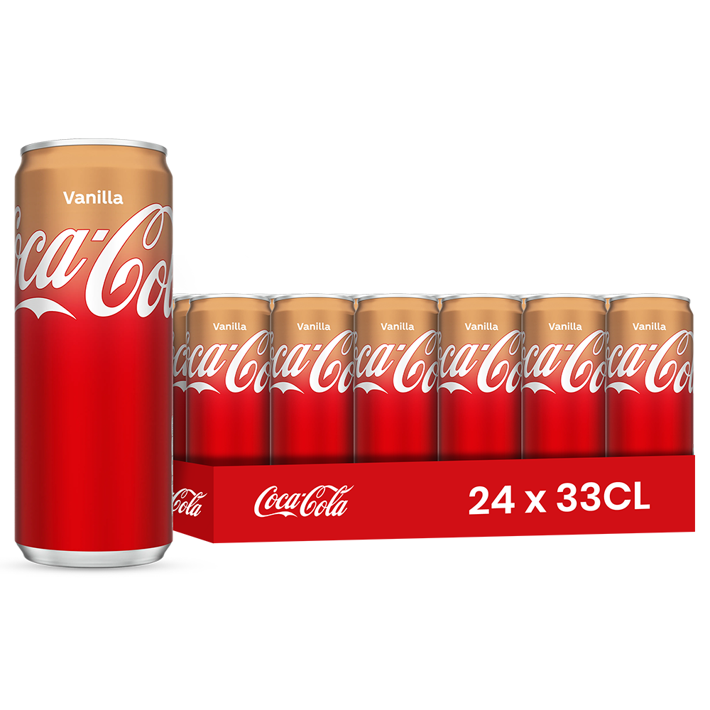 Coca Cola Vanille (FR) Pack 24 x 33CL – Soda Vanille Canettes
